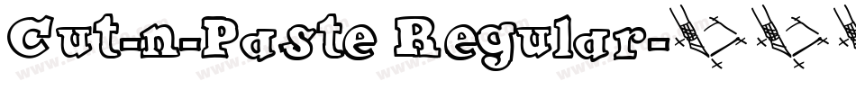 Cut-n-Paste Regular字体转换